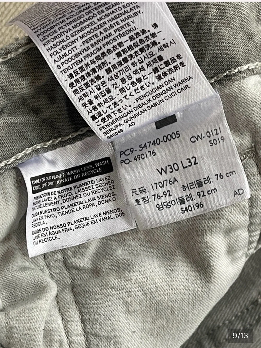 A ♦️LEVI'S | Carpenter Painter Pants | Light Gray 100% Cotton 15/11/28 - Picture 4 of 7